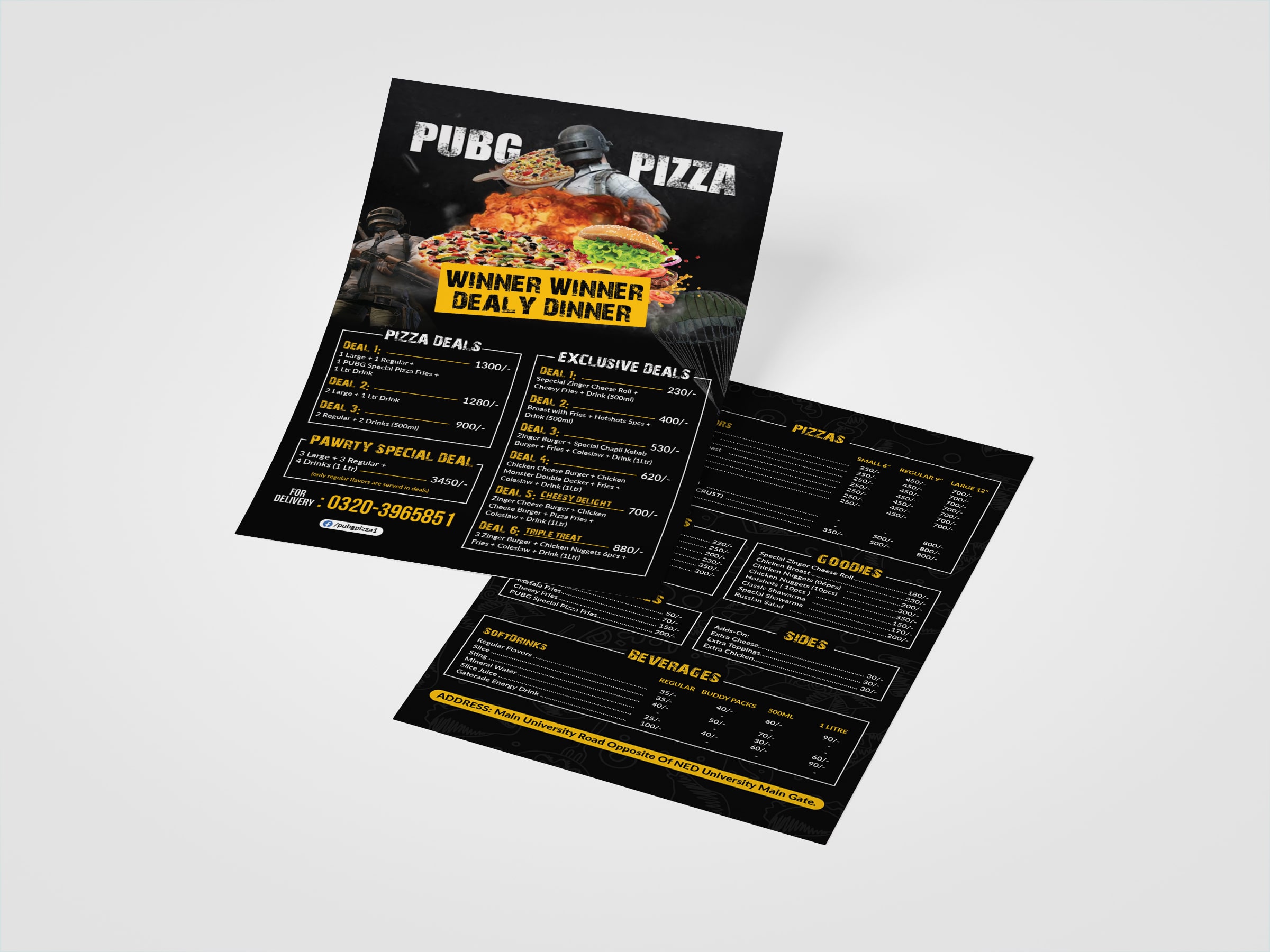 brochure design double vertical layout Dubai 2026