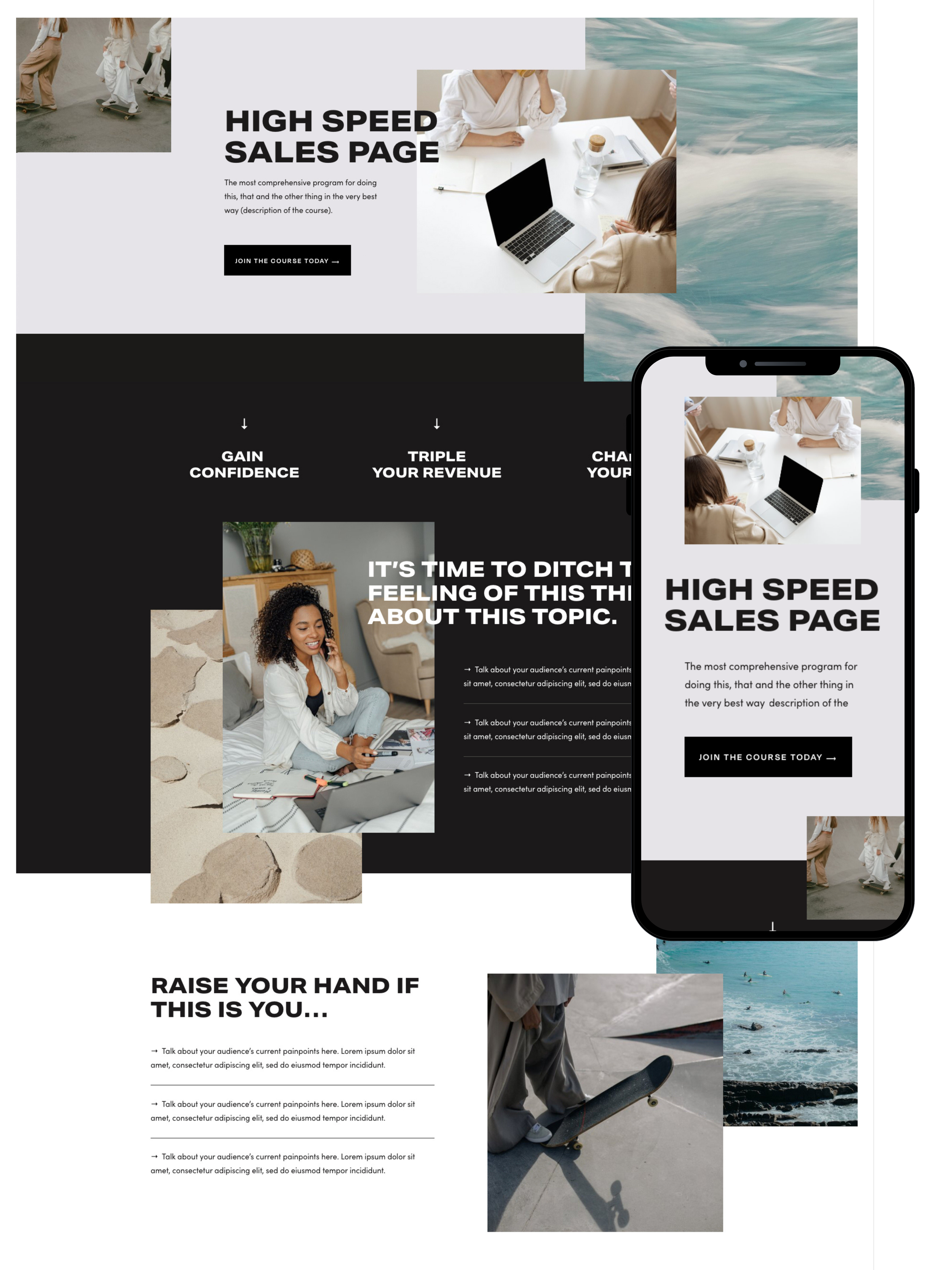 Sales Page Design | Elite Launch Design - Create in Dubai for Higher Conversions